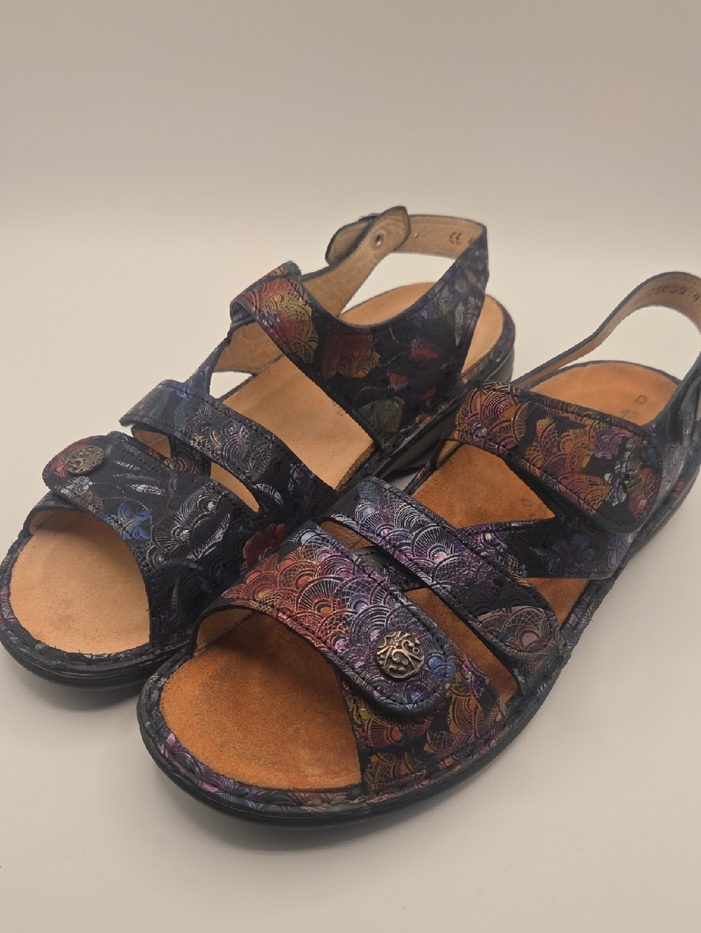 Finn Comfort Gomera's Irpino Darkblue Strappy Comfort Sandals 10.5 - Picture 2 of 10